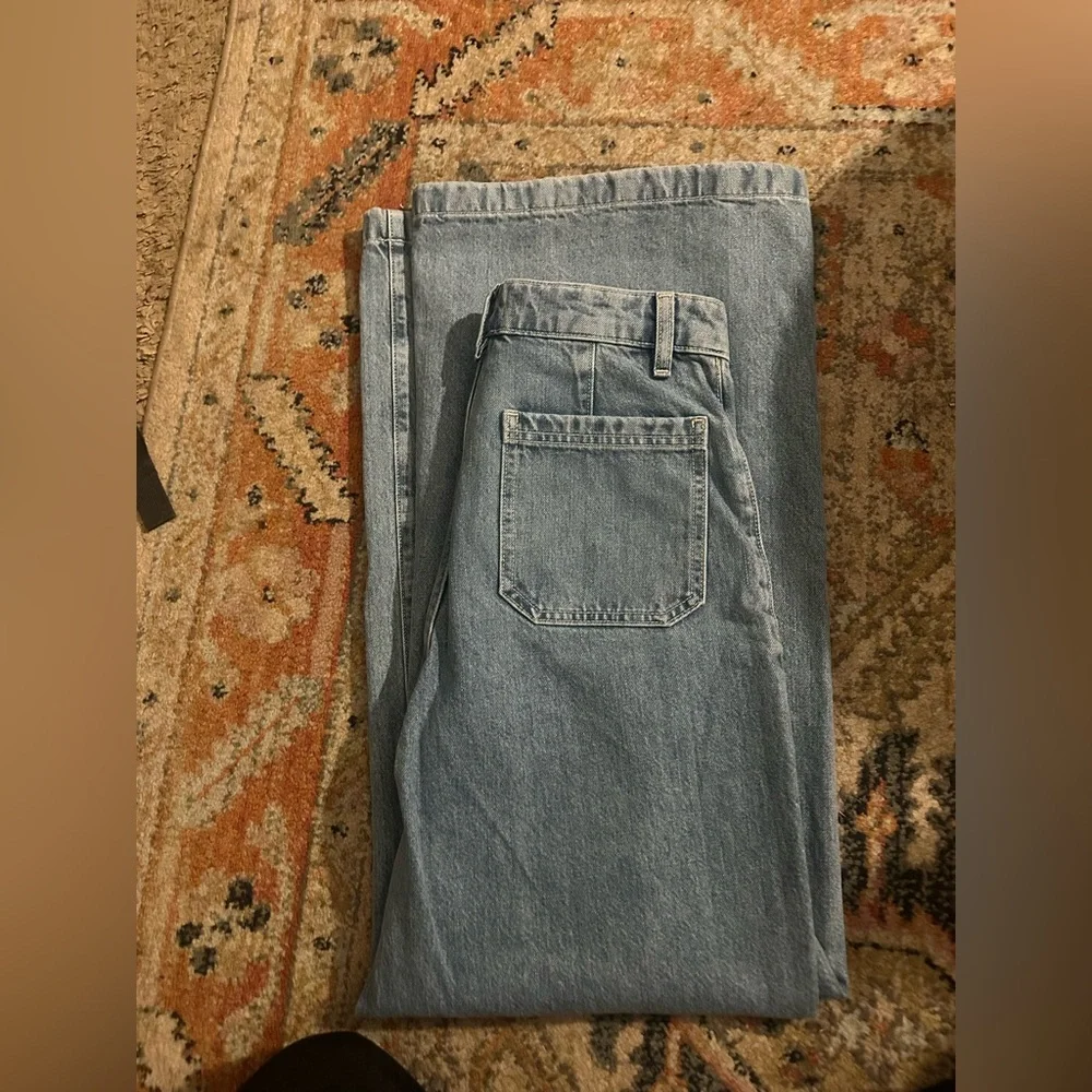Aritzia wide leg denim! Gently warn - Picture 2 of 3